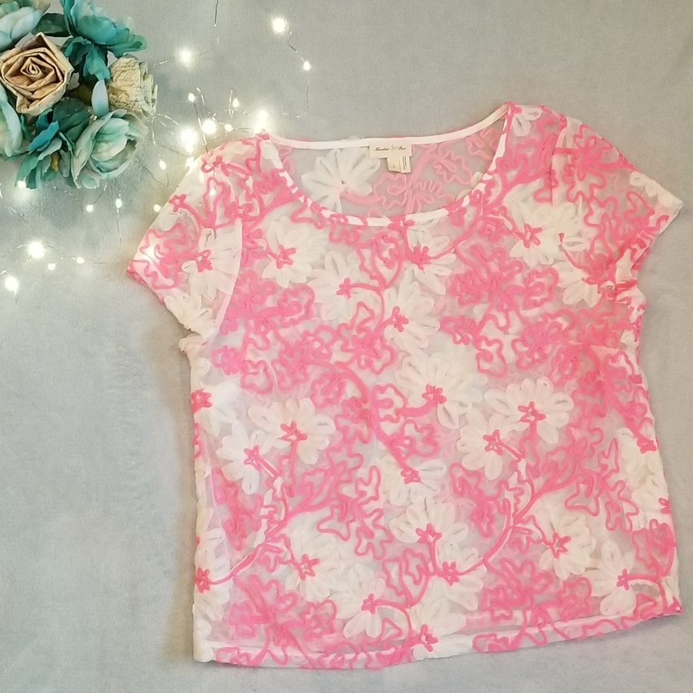 Anthropologie Meadow Rue Floral Top